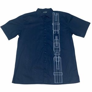 Vonde dark blue short sleeve shirt 🧩